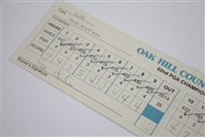 Jack Nicklaus Signed Official Used 1980 PGA Championship FINAL RD Scorecard - 17th of 18 Majors JSA ALOA