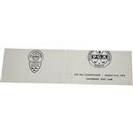 Jack Nicklaus Signed Official Used 1973 PGA Championship Thurs. Scorecard - 12th of 18 Majors Passes Bobby Jones - JSA ALOA