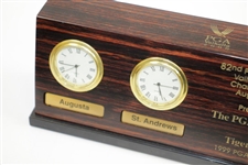 1999 Champion Tiger Woods 2000 PGA at Valhalla Gifted Time Zones Four Image Clock