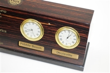 1999 Champion Tiger Woods 2000 PGA at Valhalla Gifted Time Zones Four Image Clock