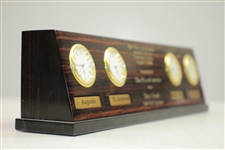 1999 Champion Tiger Woods 2000 PGA at Valhalla Gifted Time Zones Four Image Clock