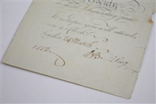 1812 Bruntsfield Links Golfing Society Monthly Meeting Invitation Pamphlet - Mr. Adam Longmore