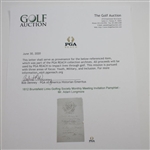 1812 Bruntsfield Links Golfing Society Monthly Meeting Invitation Pamphlet - Mr. Adam Longmore