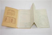 1937 Turnberry 'A Plan of The Golf Courses' Pamphlet with Fold Out Map
