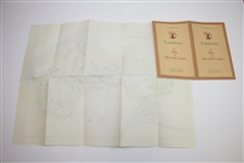 1937 Turnberry 'A Plan of The Golf Courses' Pamphlet with Fold Out Map