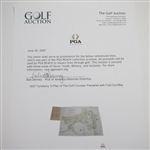 1937 Turnberry 'A Plan of The Golf Courses' Pamphlet with Fold Out Map