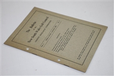 1931 Bulletin of New South Wales Greens Research Committee Booklet - Vol. 1 No. 1