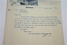1897 The Hyde Imperial Rubber Co. Woodley Flyer Memo/Advert to J. Anderson (Musselburgh)