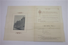 1899 Golfers' Club Whitehall Court S.W. Handwritten Invitation to Join with Application