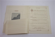 1899 Golfers' Club Whitehall Court S.W. Handwritten Invitation to Join with Application