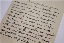 1899 Golfers' Club Whitehall Court S.W. Handwritten Invitation to Join with Application