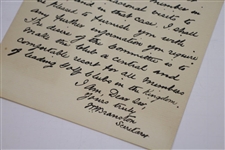 1899 Golfers' Club Whitehall Court S.W. Handwritten Invitation to Join with Application