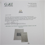 1899 Golfers' Club Whitehall Court S.W. Handwritten Invitation to Join with Application
