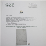 1893 Handwritten Letter to Oliphant from Corbett Regarding Ruling at Cannes Golf Club - June 28th