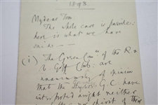 1893 Handwritten Letter from H.S.C. Everard on St. Andrews Stationary Regarding Ruling at Cannes Golf Club - March 20th