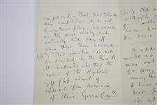1893 Handwritten Letter from H.S.C. Everard on St. Andrews Stationary Regarding Ruling at Cannes Golf Club - March 20th