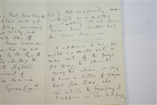 1893 Handwritten Letter from H.S.C. Everard on St. Andrews Stationary Regarding Ruling at Cannes Golf Club - March 20th