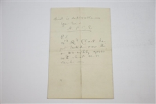 1893 Handwritten Letter from H.S.C. Everard on St. Andrews Stationary Regarding Ruling at Cannes Golf Club - March 20th