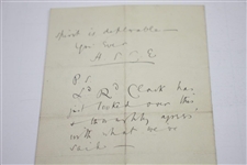 1893 Handwritten Letter from H.S.C. Everard on St. Andrews Stationary Regarding Ruling at Cannes Golf Club - March 20th