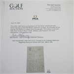 1893 Handwritten Letter from H.S.C. Everard on St. Andrews Stationary Regarding Ruling at Cannes Golf Club - March 20th