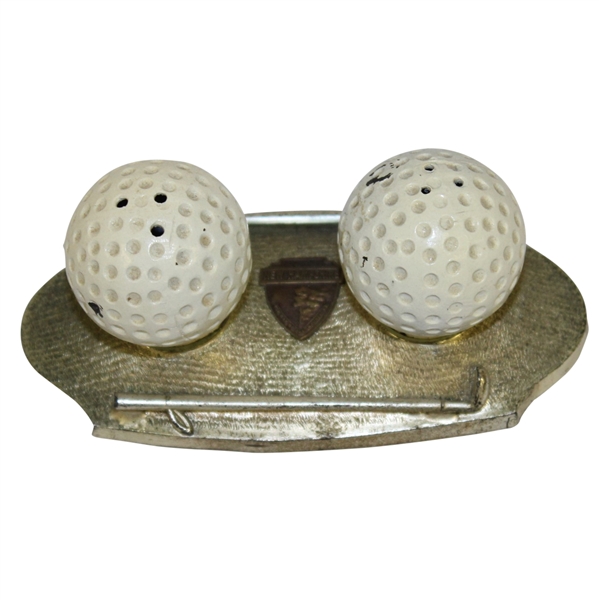 Classic Golf Themed Salt & Pepper Shakers with 'New Hampshire' Base