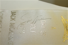 Jack Nicklaus Signed 'Day with Jack Nicklaus' 1989 Avila Ribbon G&CC with Program JSA ALOA