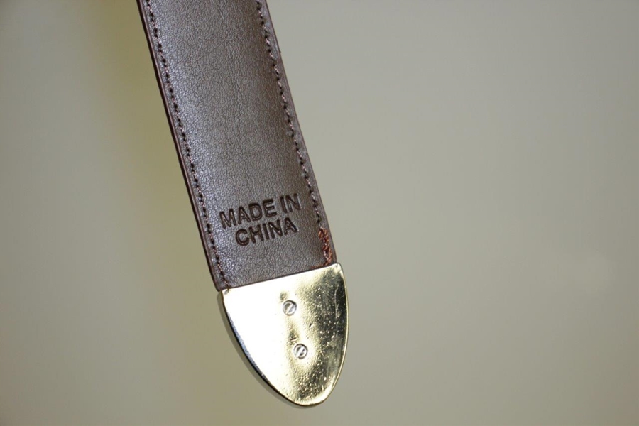 Ping Brand Leather Belt w/ Golf Medallions 