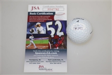 Dustin Johnson Signed 2016 US Open at Oakmont Logo Ball JSA #FF47782