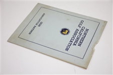 1934, 1935, & 1936 Northern California Golf Association Ticket, Ratings, & Contestant Ribbon - Rod Munday Collection