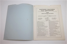 1934, 1935, & 1936 Northern California Golf Association Ticket, Ratings, & Contestant Ribbon - Rod Munday Collection