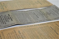1934 Agua Caliente Contestant Ticket Plus Three Scorecards - 1934 & 1935(x2) - Rod Munday Collection