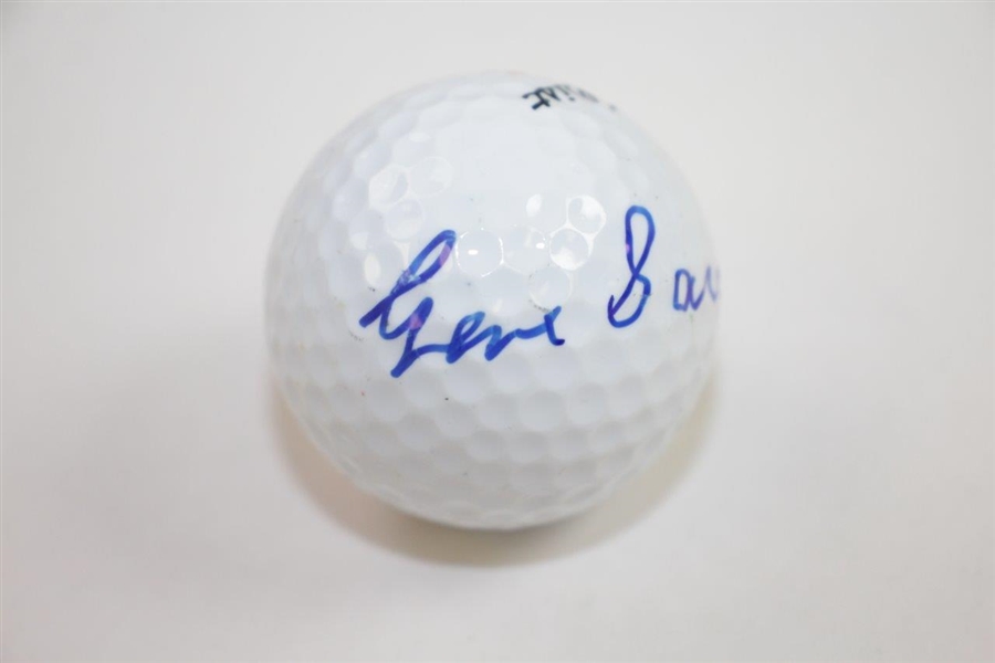 Gene Sarazen Signed Titleist 8 Logo Golf Ball JSA ALOA