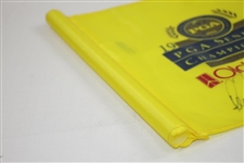 Lee Trevino Signed 1992 PGA Seniors Championship Yellow 18 Flag JSA ALOA