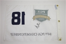 Rich Beem Signed 2002 PGA Championship at Hazeltine White Flag JSA ALOA