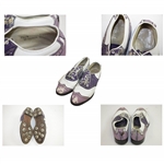 Doug Sanders Personal Golf Clothing - Purple Pants, Leather Shoes, Glove, Socks, & Shirt