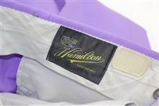 Doug Sanders Personal Golf Clothing - Purple Pants, Leather Shoes, Glove, Socks, & Shirt