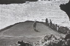 Original 1931 Cypress Point 9x7 Wire Photo of 16th Tee 'The Way It Was'