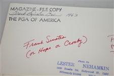 1963 Bob Hope, Frank Sinatra, Dean Martin & Phil Harris at Sinatra Inv. 8x10 Wire Photo