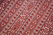 Paul Hahn's Personal Worn Di Fini Double Knit Polyester Men's Red Geometric Pattern Golf Pants