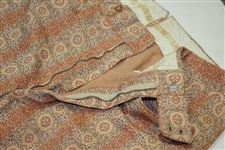 Paul Hahn's Personal Worn Di Fini Double Knit Polyester Men's Orange Flower Pattern Golf Pants