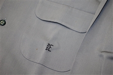 President Dwight D. Eisenhower Machin Shirtmaker Los Angeles Grey Golf Shirt with DDE