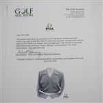President Dwight D. Eisenhower Machin Shirtmaker Los Angeles Grey Golf Shirt with DDE
