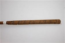Circa Late 1870's Lofting Iron - Illegible Head Stamp Maker - Lambskin Grip