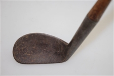 Foulis Concave Smooth Face Wood Shafted Mashie-Niblick - No Shaft Stamp