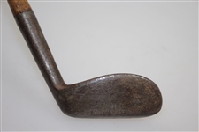 Foulis Concave Smooth Face Wood Shafted Mashie-Niblick - No Shaft Stamp
