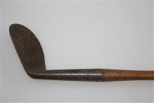 Foulis Concave Smooth Face Wood Shafted Mashie-Niblick - No Shaft Stamp
