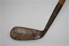 Circa 1880's Smooth Face Lofting Iron with Rounded Toe - No Shaft Stamp