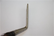 Circa 1885 Tom Stewart Tom Morris Smooth Face Iron with Pipe & Dot Punch Head Stamp 