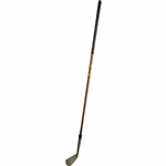 Circa 1885 Tom Stewart Tom Morris Smooth Face Iron with Pipe & Dot Punch Head Stamp 