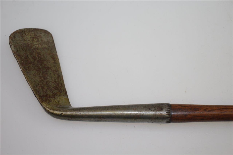Circa 1850 Slight Concave Smooth Face Lofting Iron - 38 3/4